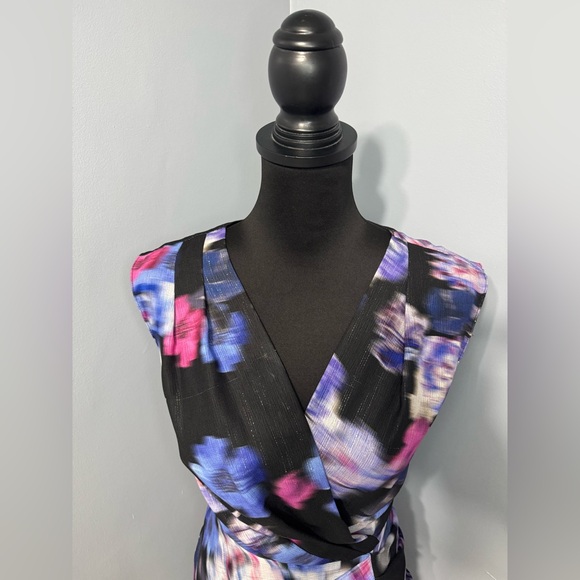 AMANDA UPRICHARD Roma Draped Midi Sheath Dress Violetta Women’s Extra Small - Picture 4 of 9